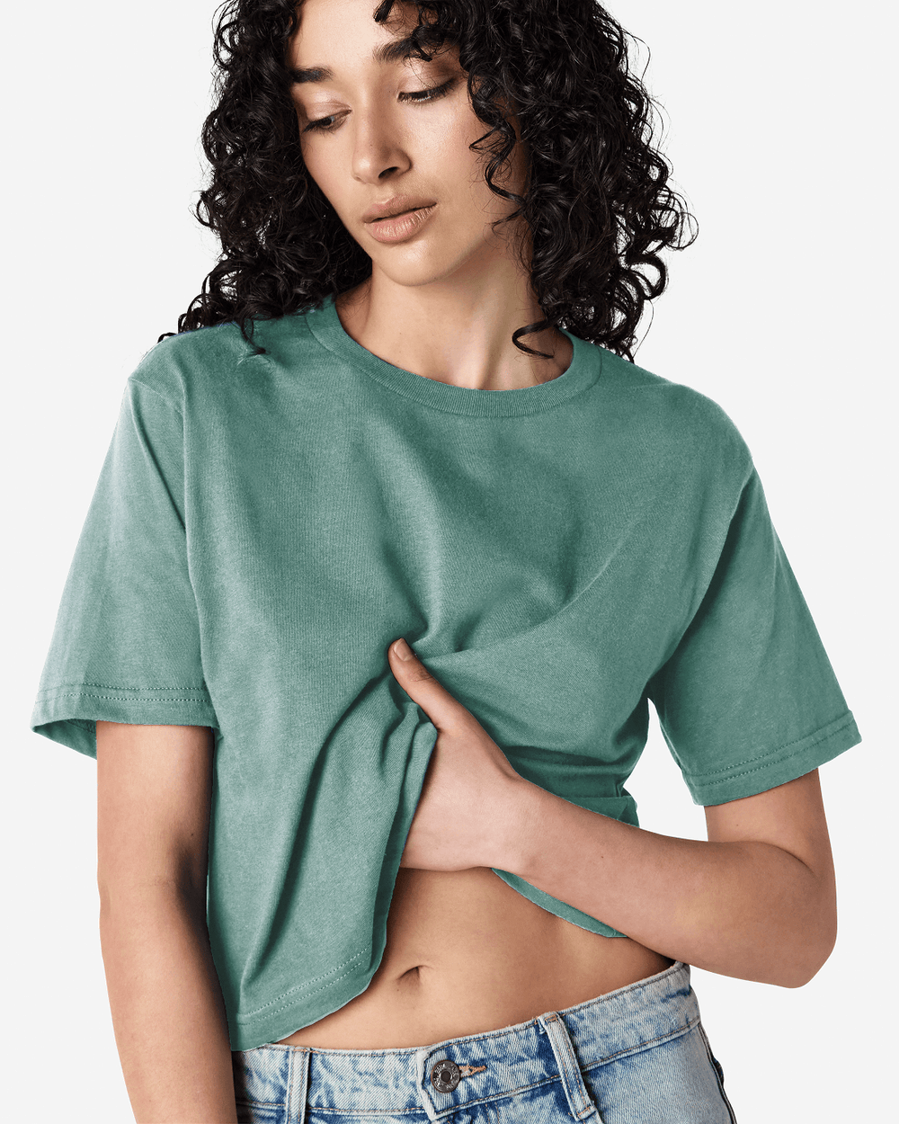 image of Women's Boxy Fit Cropped T-shirt