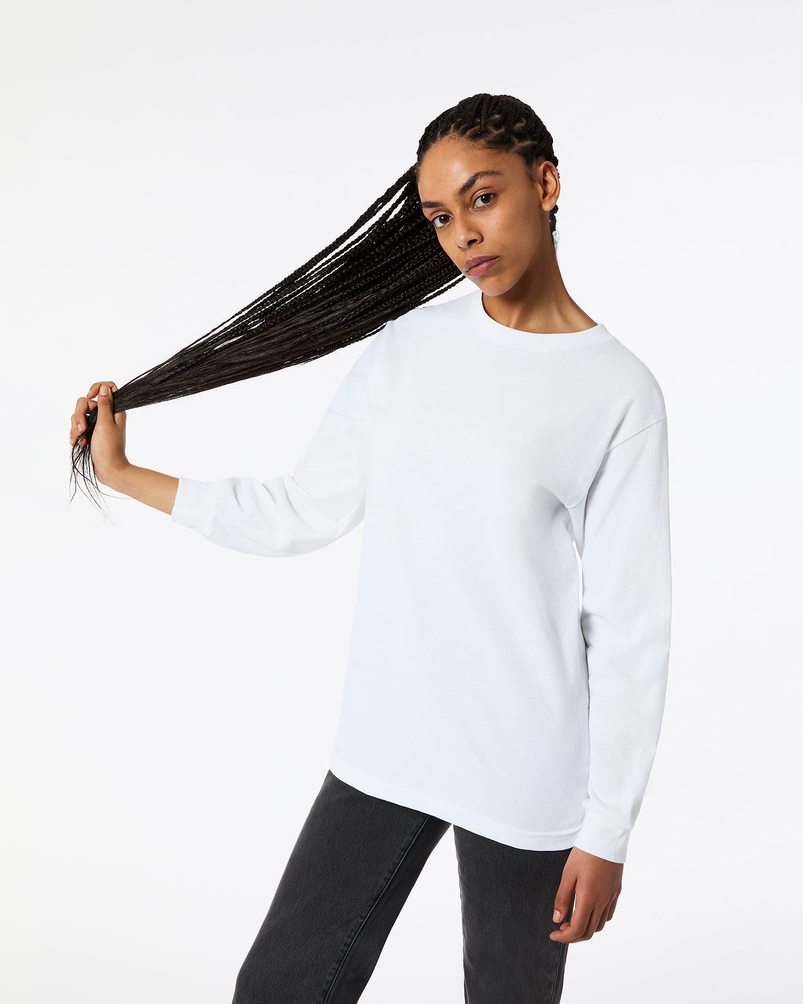 Long sleeve heavyweight crew neck tee best sale