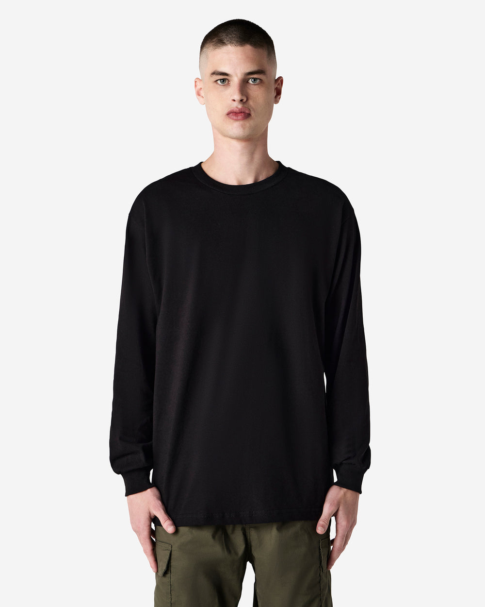 image of Unisex Relaxed Fit Heavyweight Long Sleeve T-shirt