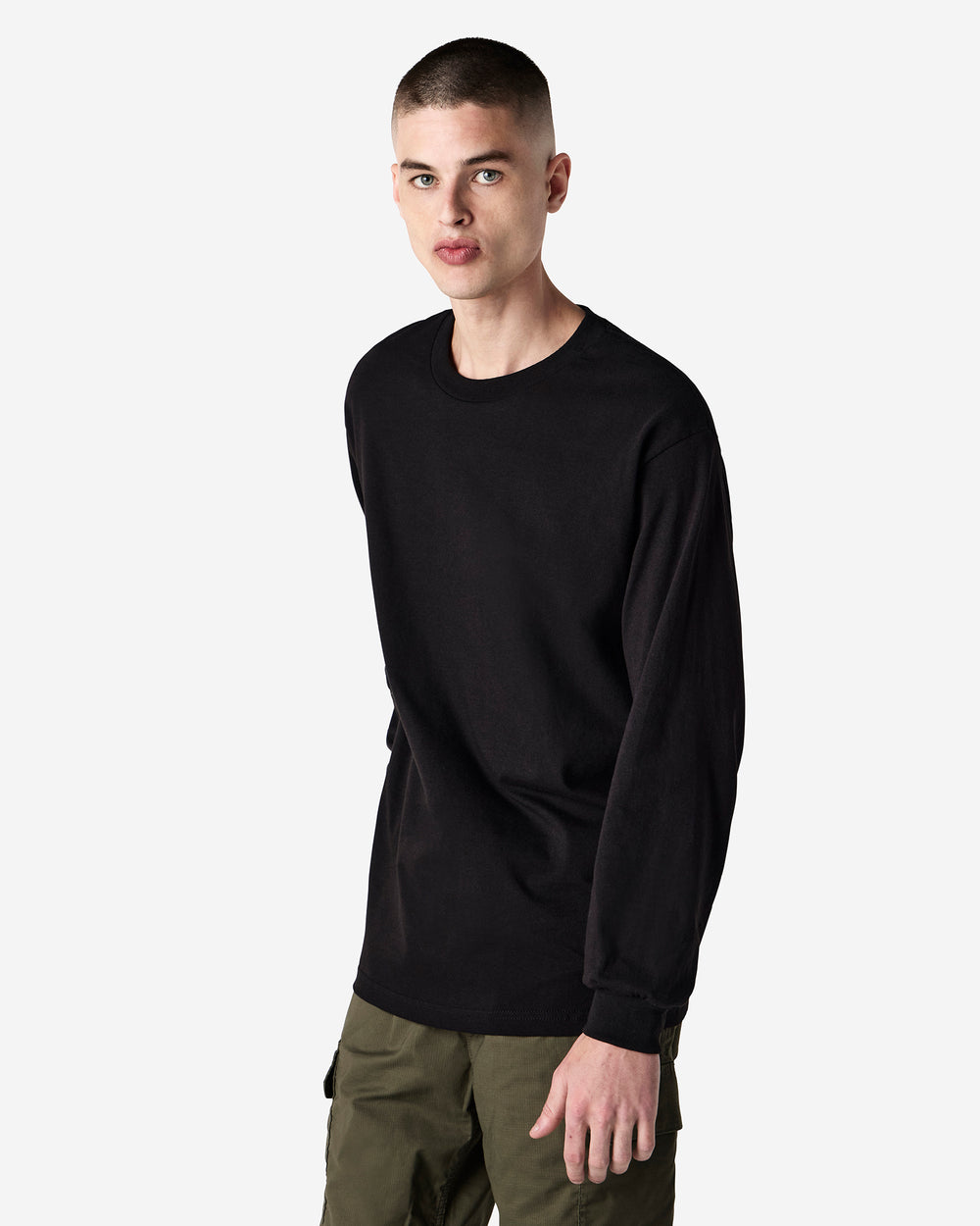 next image of Unisex Relaxed Fit Heavyweight Long Sleeve T-shirt