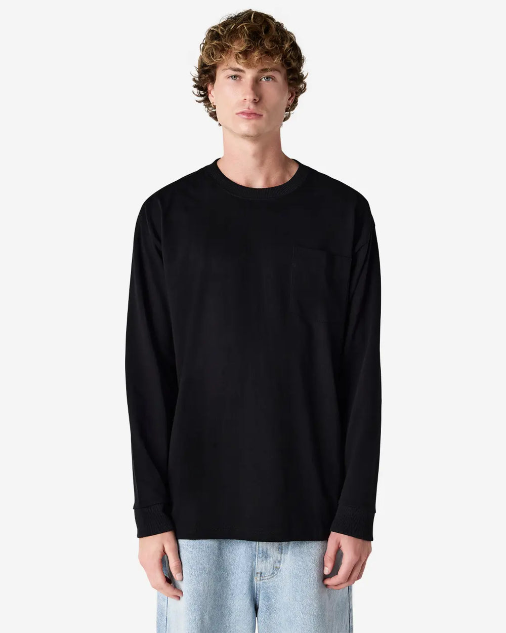 image of 9410 AA Super Heavyweight Oversized Tee, LS Pocket