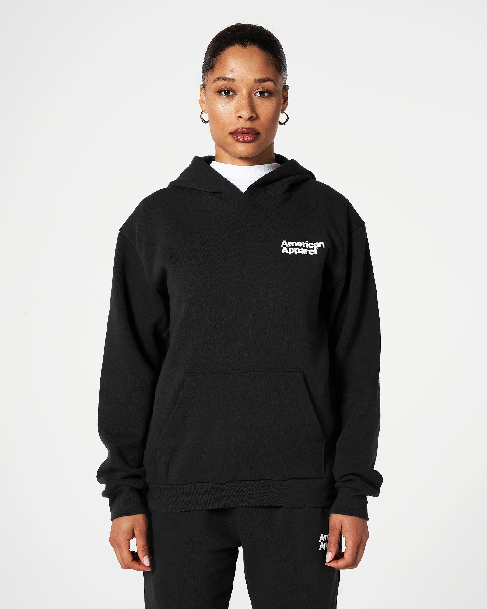 American Apparel Pocket Puff Print Logo Tracksuit Set