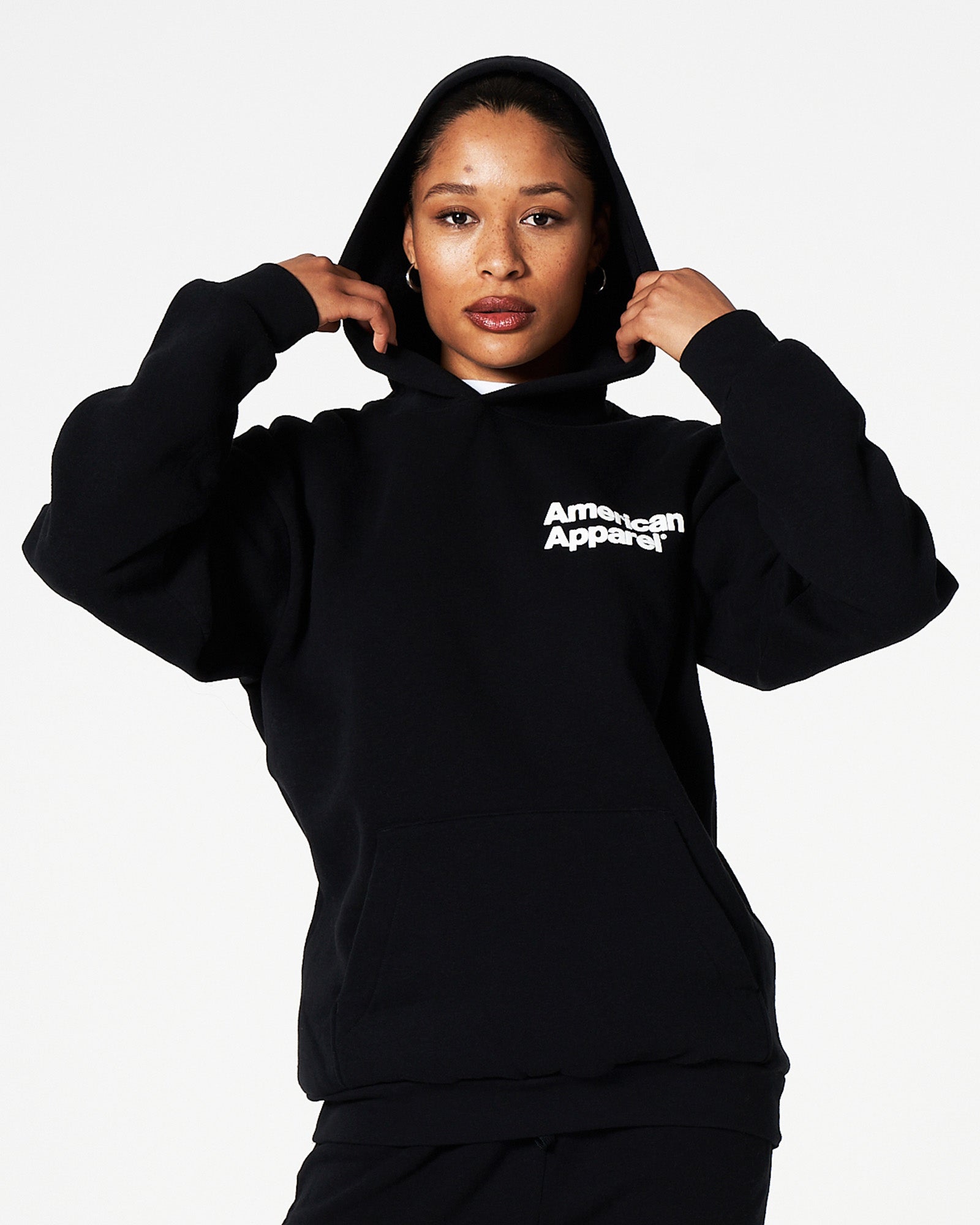 American apparel black hoodie online