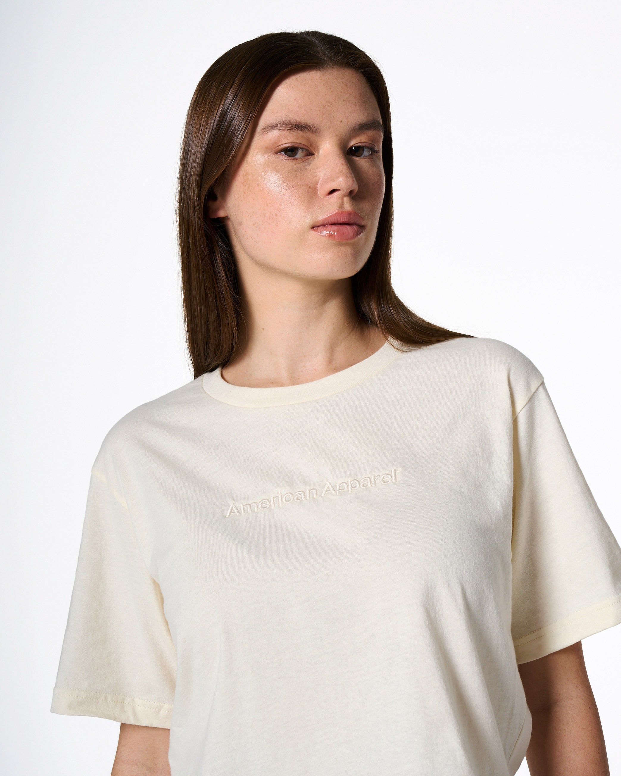 Women's Embroidered Logo Boxy T-shirt