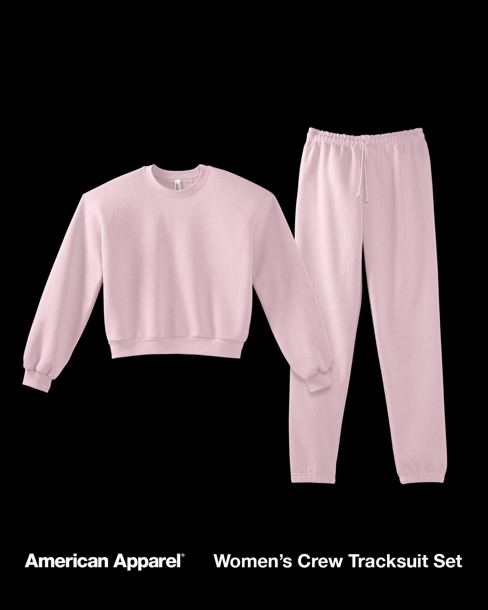 Women's Blush Crewneck Tracksuit Set -blush